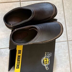 Dr. Martens Dark Brown Slip-On Loafers.  Size 8